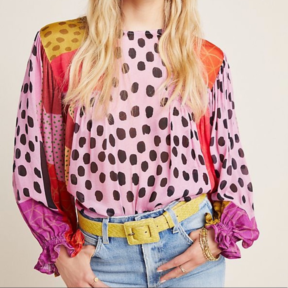 Anthropologie Shira Peasant Blouse